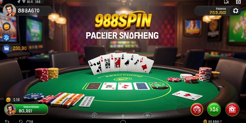 Screenshot gameplay Poker di 988SPIN yang penuh aksi.