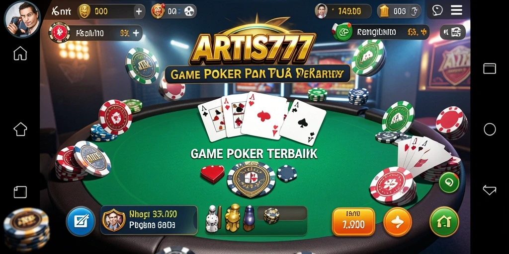 Tampilan screenshot ARTIS777 menampilkan keseruan permainan poker.