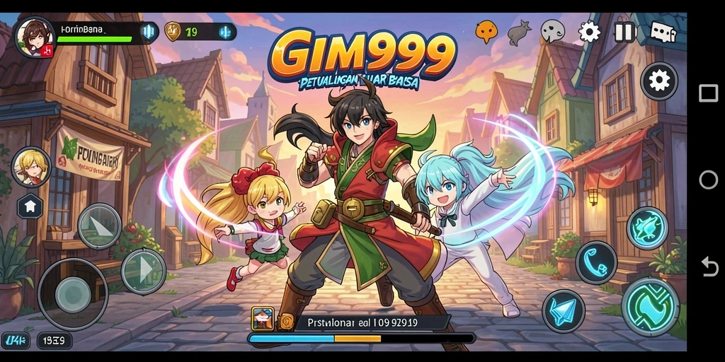 Tampilan gameplay GIM999 yang memukau dan mendebarkan.