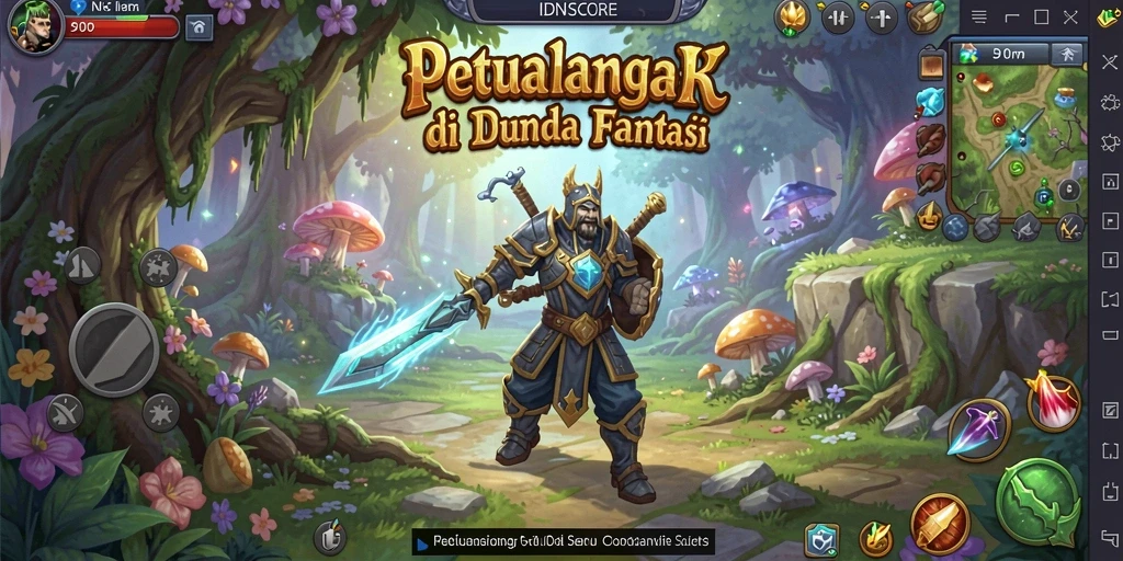 Gameplay menantang di dunia fantasi IDNSCORE.