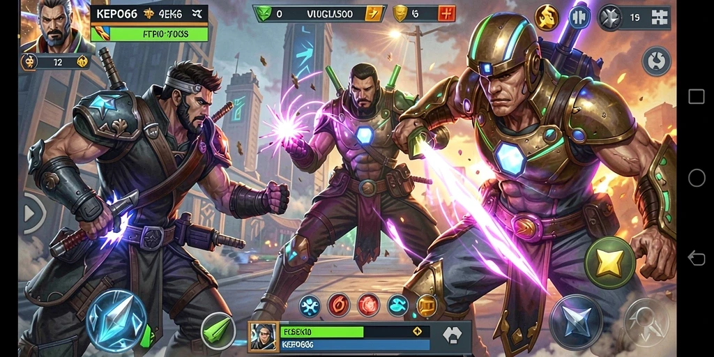 Tampilan gameplay KEPO66 yang menegangkan saat bertarung.