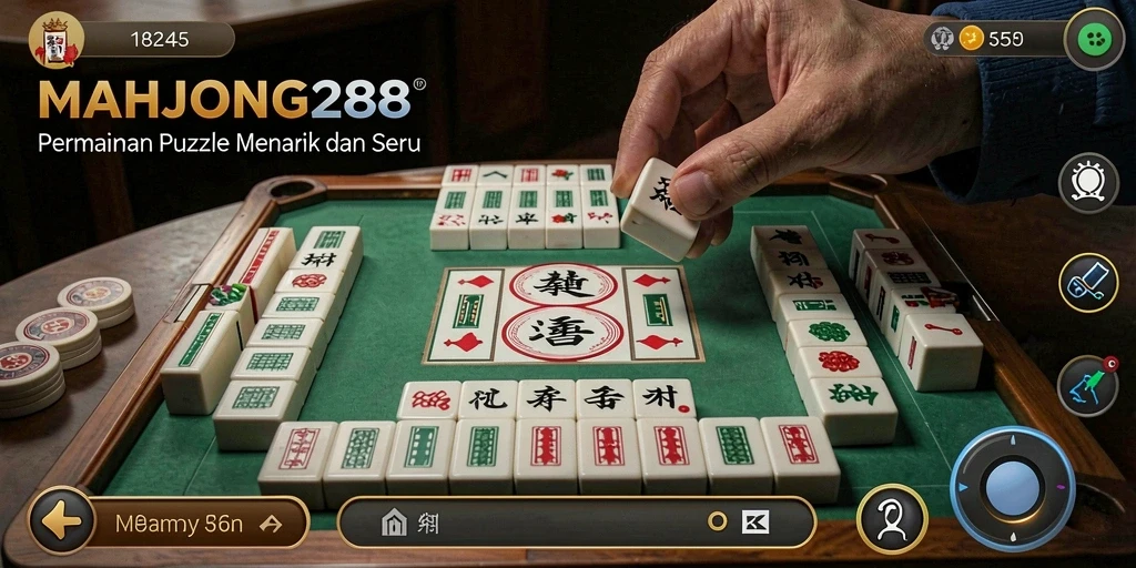Tampilan gameplay MAHJONG288 dengan tantangan puzzle menarik.