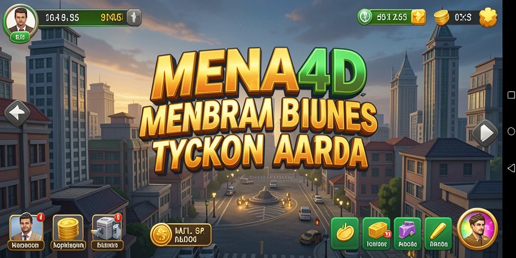 Tampilan menarik dari gameplay MENARA4D yang menggugah semangat Tycoon.