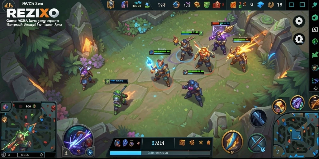 Tampilan menarik dari gameplay seru REZIXO yang memikat.